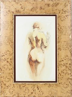 Impressionistic Nude Female, Giclee