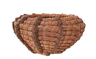 Native American Northwest Coast Pine Needle Basket