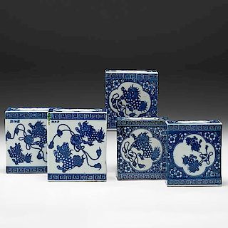 Group of Chinese Porcelain Incense Holders 