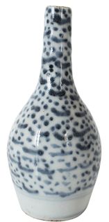 Old Chinese Blue & White Porcelain Vase