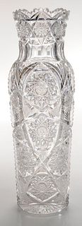 Libbey Monumental Brilliant Period Cut Glass Vase