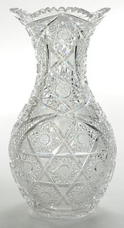 Brilliant Period Cut Glass Vase