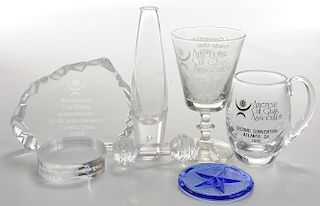Seven Assorted Glass Pieces