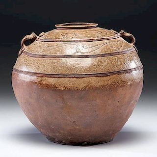 Chinese Han Dynasty Proto-Porcelain Jar 