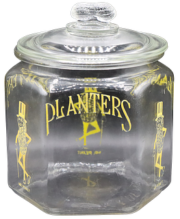 Vintage Planters Peanuts Glass Jar