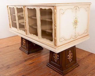 Italian Style Painted Display Case