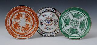 Group of 3 Chinese Export Plates