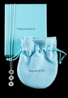 Tiffany & Co. 1837 Sterling Three-Drop Necklace