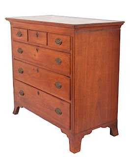 Walnut Chest of Drawers C 1750 - 1800, Signed