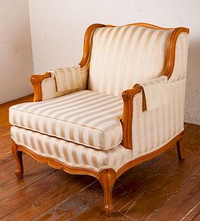 Continental-Style Upholstered Armchair