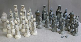 Lladro  Porcelain Chess Set.