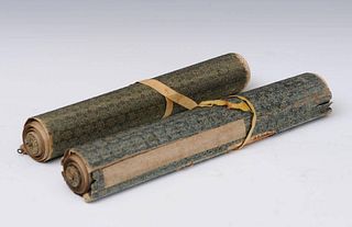 Pair of Chinese Painted Scrolls