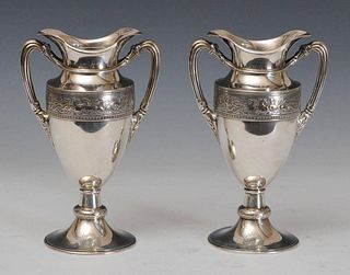 Pair of Gorham Sterling Vases