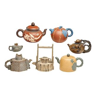 CHINESE CERAMIC WATER DROPPERS, ETC.