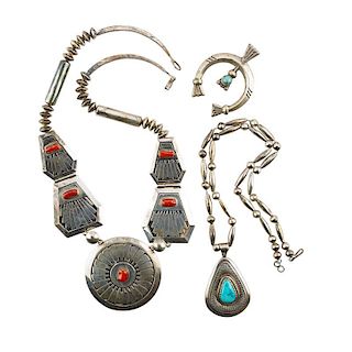 STERLING SILVER NAVAJO JEWELRY