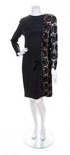 A Bill Blass Black Cocktail Dress, Size 14.