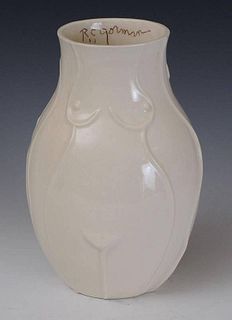 R.C. Gorman Glazed Pottery Vase