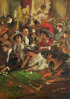 Antonio Piccinni (1846-1920) Italian Impressionist Casino