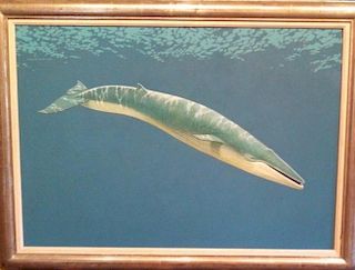 Richard Ellis Blue Whale Oil Painting