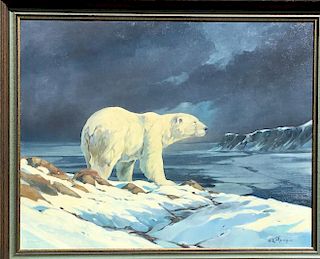Werner Plangg Polar Bear Painting