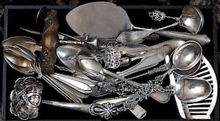 Tray Lot of Misc Silver