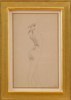 ANDRÉE RUELLAN (1905-2006): STANDING FEMALE NUDE FROM THE BACK