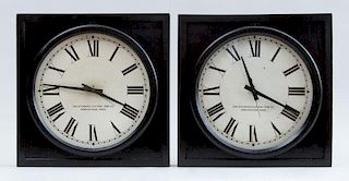 PAIR OF WALL CLOCKS, BY THE STANDARD ELECTRIC TIME CO., SPRINGFIELD, MASS.