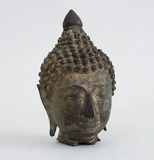 THAI METAL HEAD OF BUDDHA