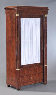 French Empire Style Armoire/Bookcase