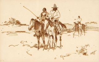 Ned Jacob, Untitled (Three Riders on Horseback)