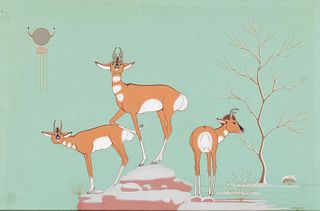 Allan Houser, Three Antelope, 1938