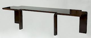 MODERN EBONIZED CONSOLE TABLE