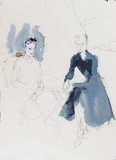 KENNETH PAUL BLOCK (1924-2009): THE DUCHESS OF WINDSOR AND LADY MENDL
