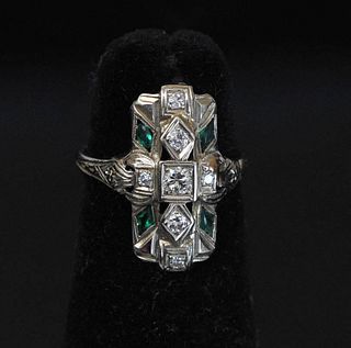 18k Gold Edwardian Diamond Ring