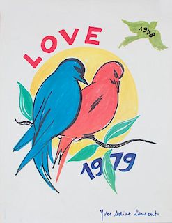 YVES SAINT LAURENT, LOVE, 1979