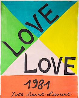 YVES SAINT LAURENT, LOVE, 1981
