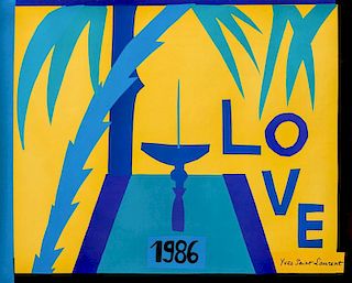 YVES SAINT LAURENT, LOVE, 1986