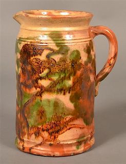 Redware Pitcher Attributed to J. Eberly & Co.