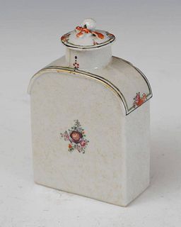 Chinese Export Lowestoft Tea Caddy