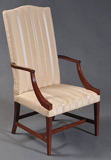Federal Hepplewhite Mahogany Lolling Chair