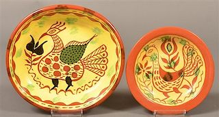 Two James Seagreaves Pottery Bowls.