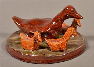 Breininger Pottery 1966 Duck and Ducklings.