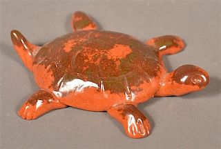 Breininger Pottery Molded & Glazed Turtle.