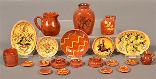 22 Miniature Pieces of Breininger Pottery.