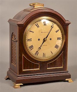 Maple & Co., London Mahogany Bracket Clock.