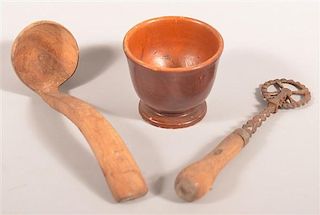 Three Pieces of Utilitarian Woodenware.