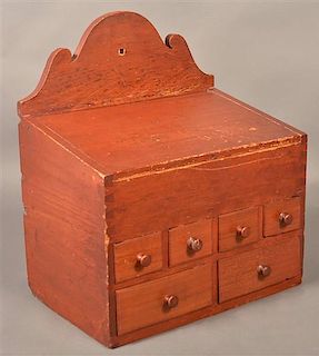 PA 19th Century Softwood Hanging Spice Box.
