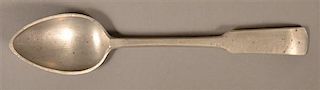Unsigned Peter Derr Pewter Tablespoon.
