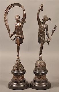 Bronze Sculptures of Mercury & Venus.