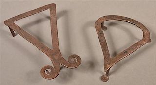 Two Various 19th Century Wrought Iron Trivets.